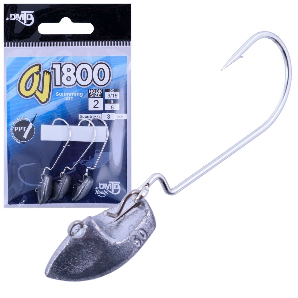OMTD Hydrodinamic Profile Jig Head Swimming WT OJ1800