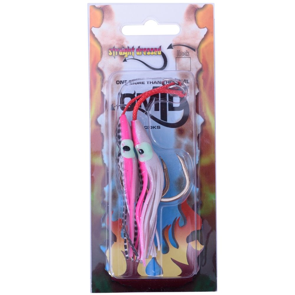 OMTD Skirted Pre-Tied Jigging Single Assist Hook OH2000D - Image 4