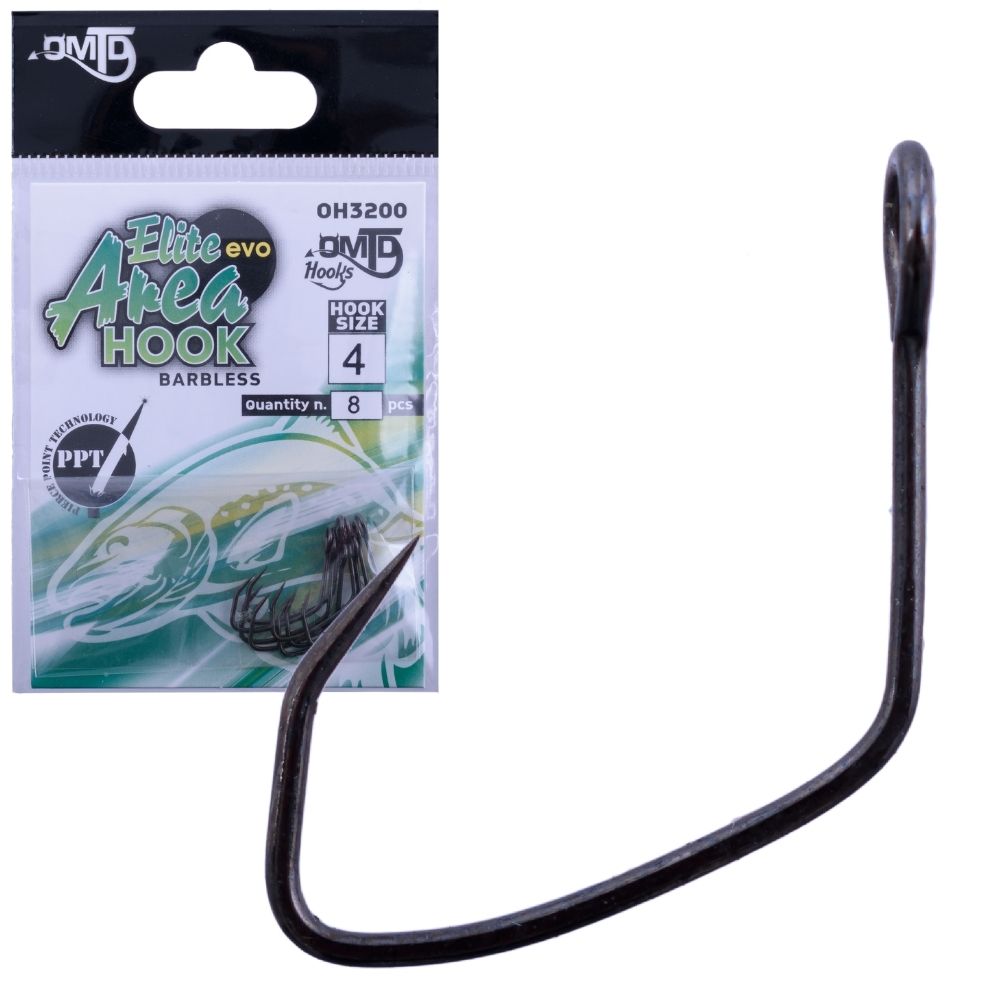 OMTD Elite EVO Area Fishing Barbless Hook OH3200