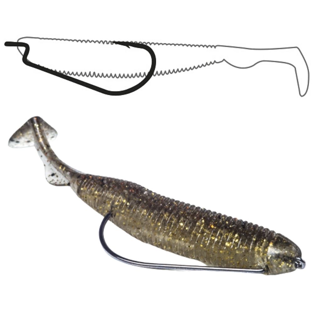 OMTD Finesse Fishing Offset Worm Mini HOOK OH1600M - Image 3