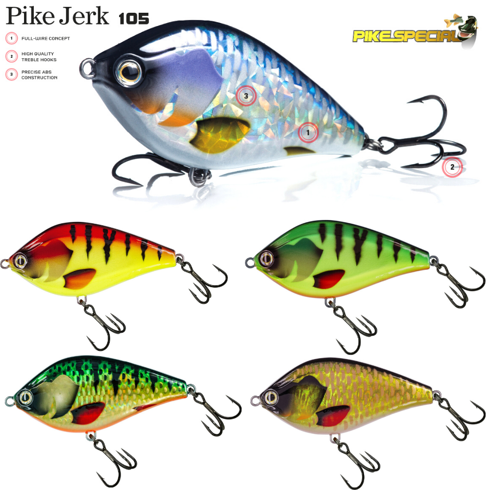 MOLIX Freshwater Sliding Lure PIKE JERK 105