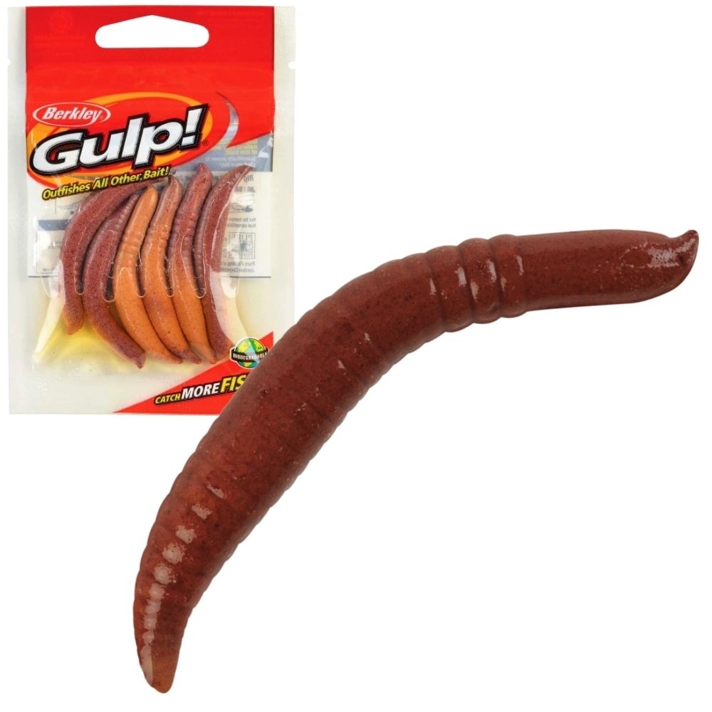 BERKLEY Gulp Scented Soft Bait Lure PINCHED CRAWLER 2”/5cm Nightcrawler