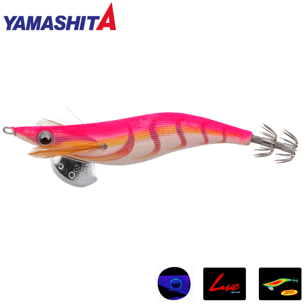 YAMASHITA Squid Fishing Warm Jacket Squid Jig EGI-OH LIVE 2.5 027 PKG Gold
