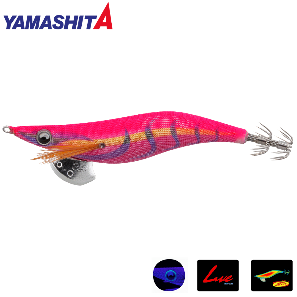 YAMASHITA Squid Fishing Warm Jacket Squid Jig EGI-OH LIVE 2.5 035 PKL Pink