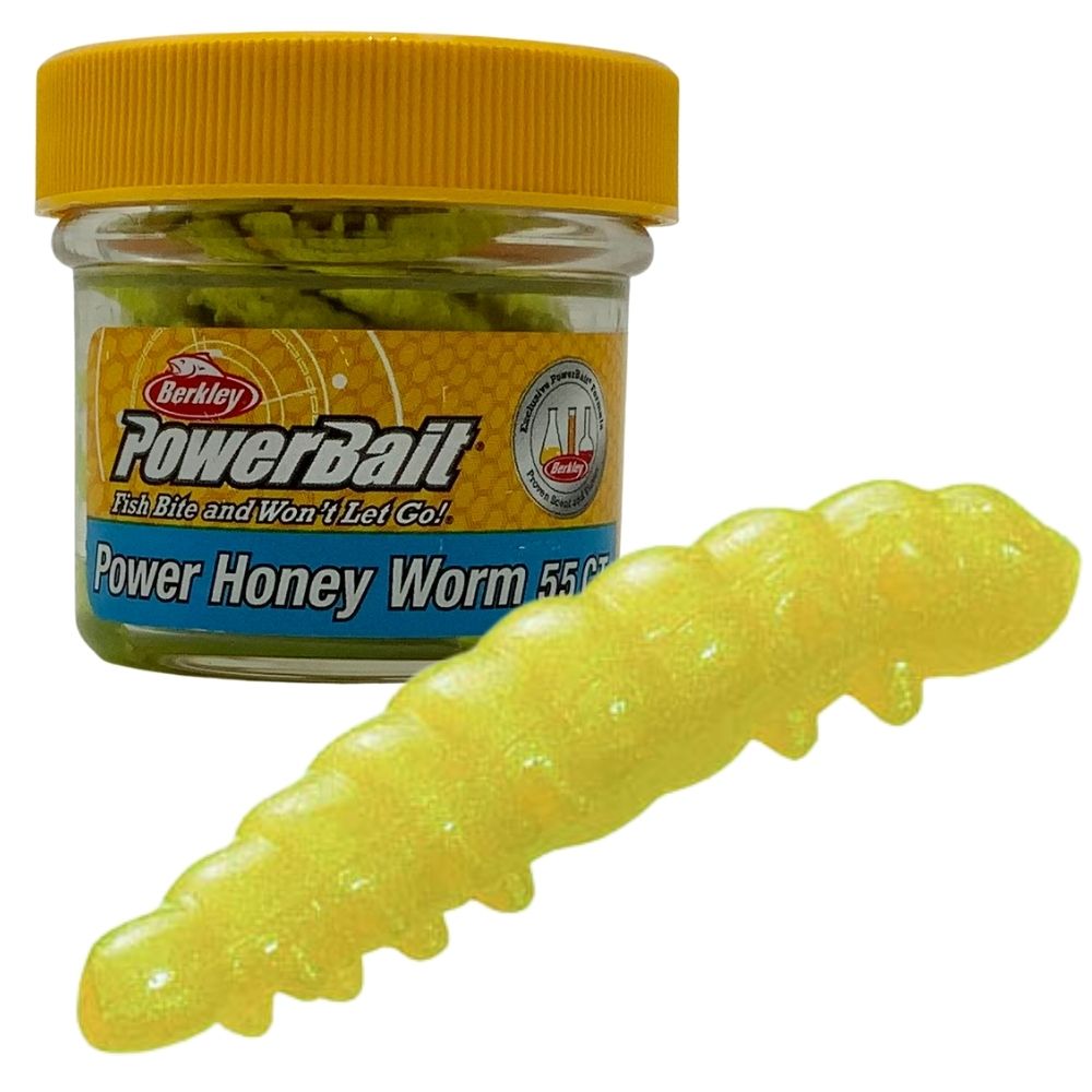 BERKLEY PowerBait Soft Scented Lure Power HONEY WORM 25mm/55pcs - Image 3