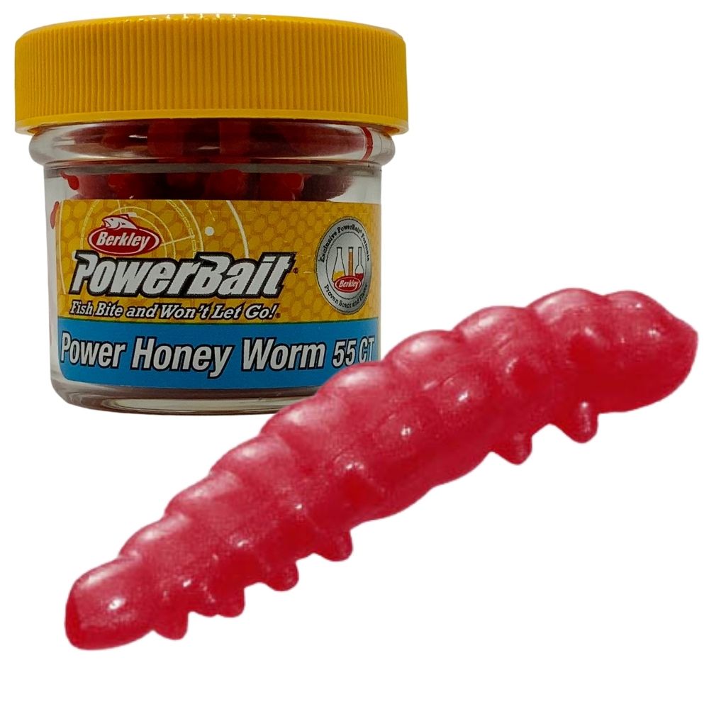 BERKLEY PowerBait Soft Scented Lure Power HONEY WORM 25mm/55pcs - Image 4