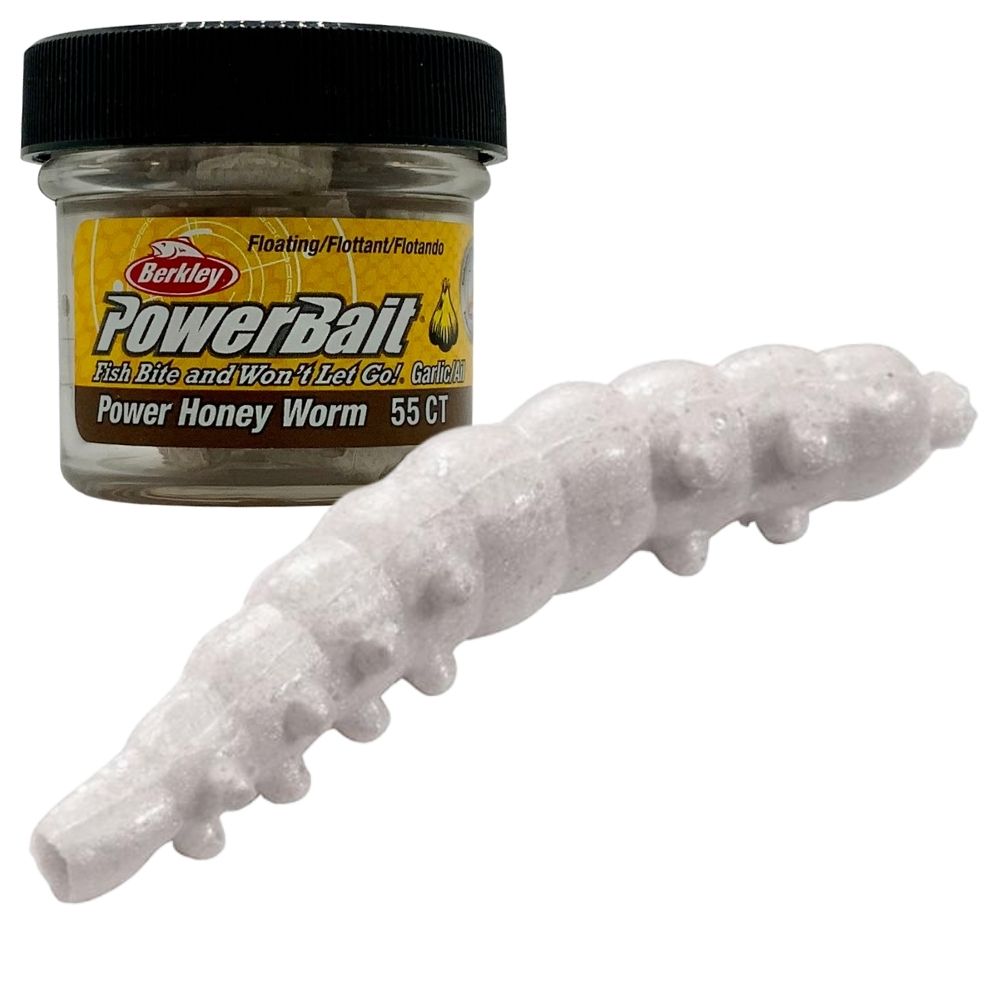 BERKLEY Powerbait Soft Lure Power Honey Worm Garlic 25mm/55pcs - Image 3