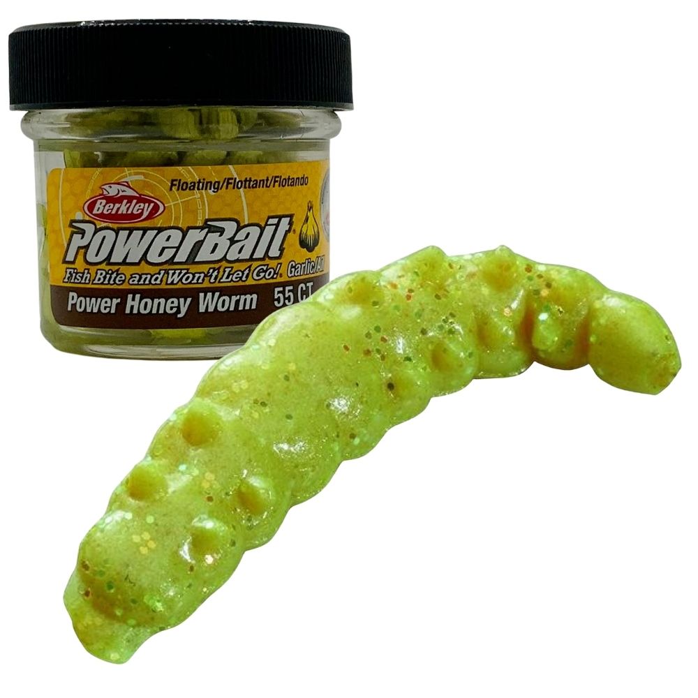 BERKLEY Powerbait Soft Lure Power Honey Worm Garlic 25mm/55pcs - Image 2