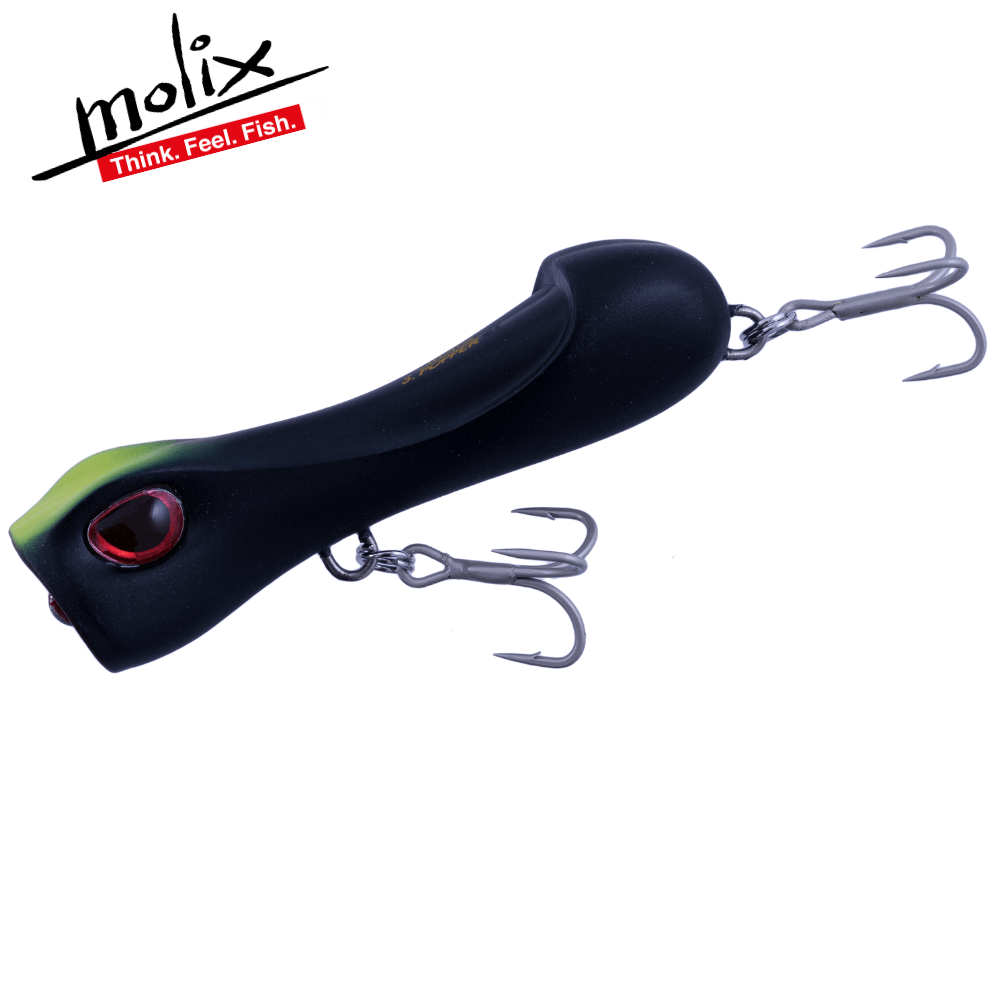 MOLIX Topwater Special Lure S-POPPER 65 - Luna Nera