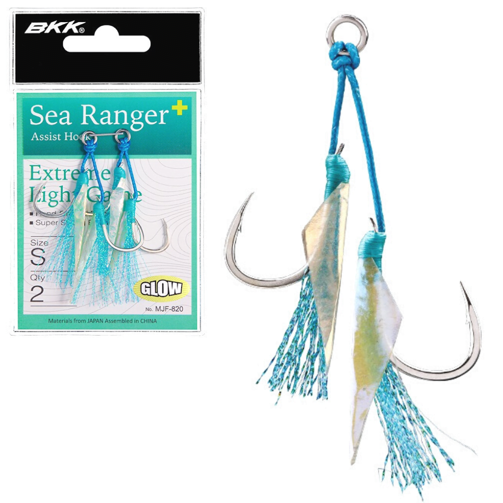 BKK Saltwater Jigging Pre-Tied Twin Assist Hooks SEA RANGER+