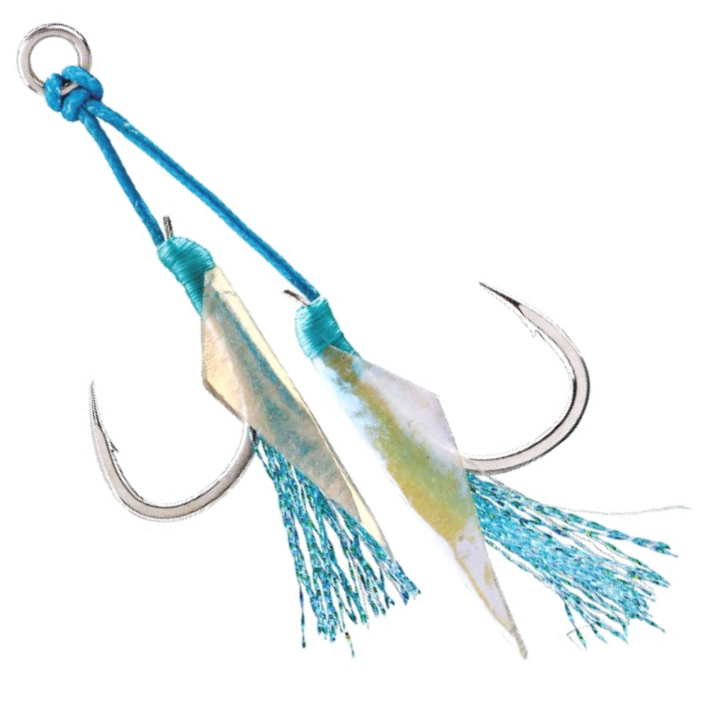 BKK Saltwater Jigging Pre-Tied Twin Assist Hooks SEA RANGER+ - Image 2