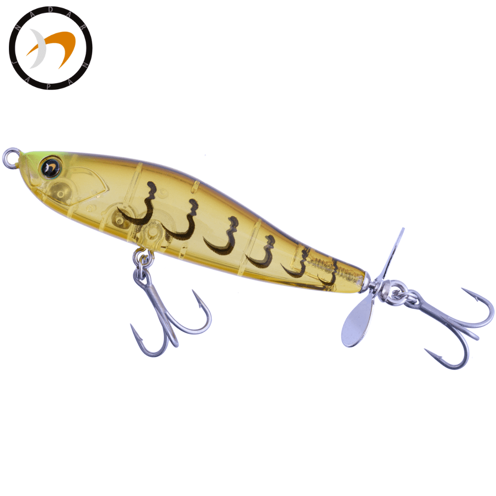 NADAR Topwater Prop Bait Floating Lure SETTER 70mm/7g Clear Ebi