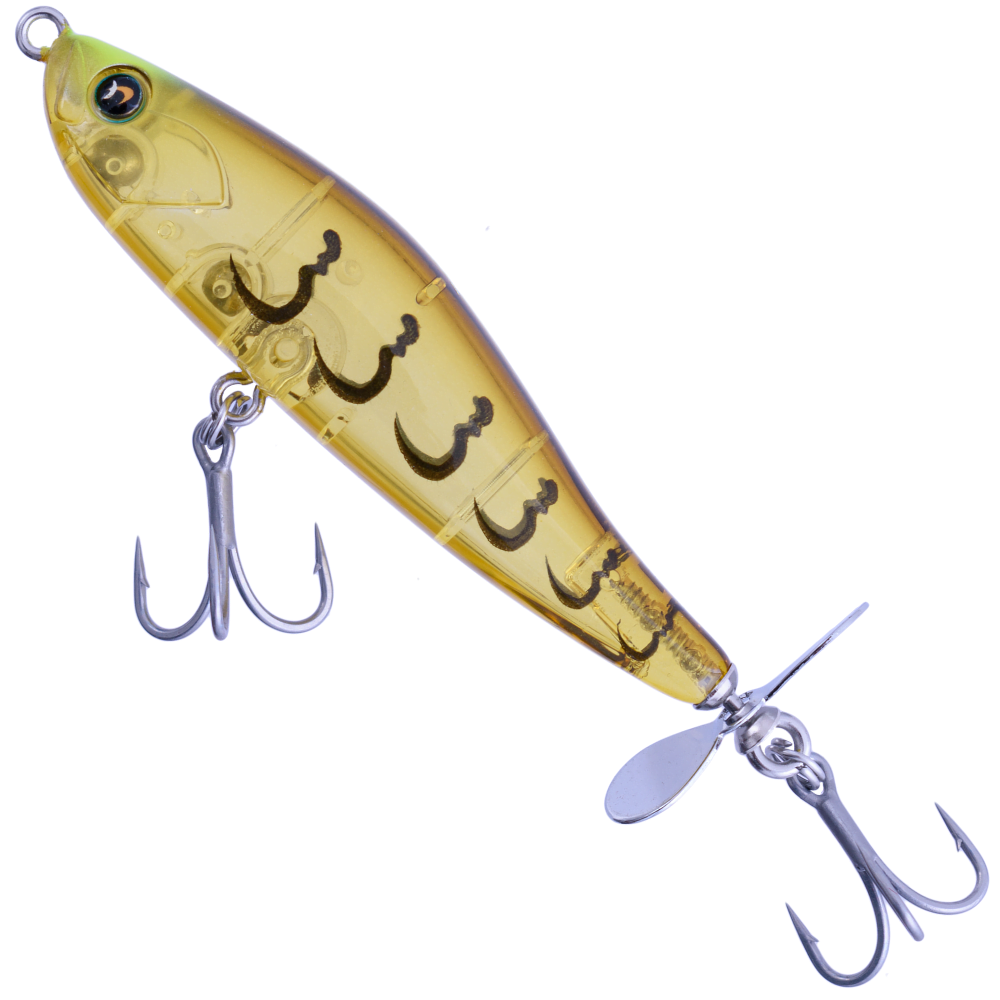 NADAR Topwater Prop Bait Floating Lure SETTER 70mm/7g Clear Ebi - Image 2
