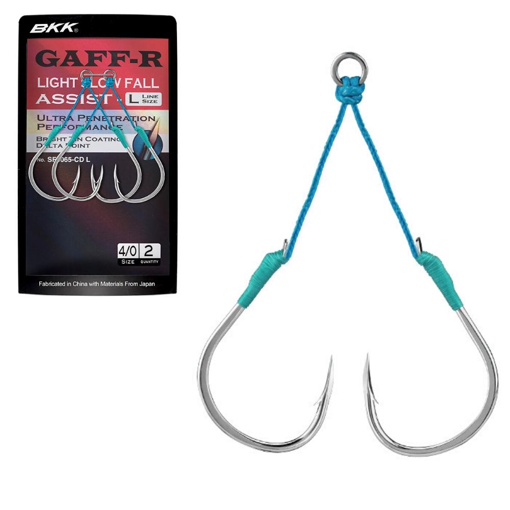 BKK Saltwater Slow Jigging Twin Assist Hooks SF GAFF-R L