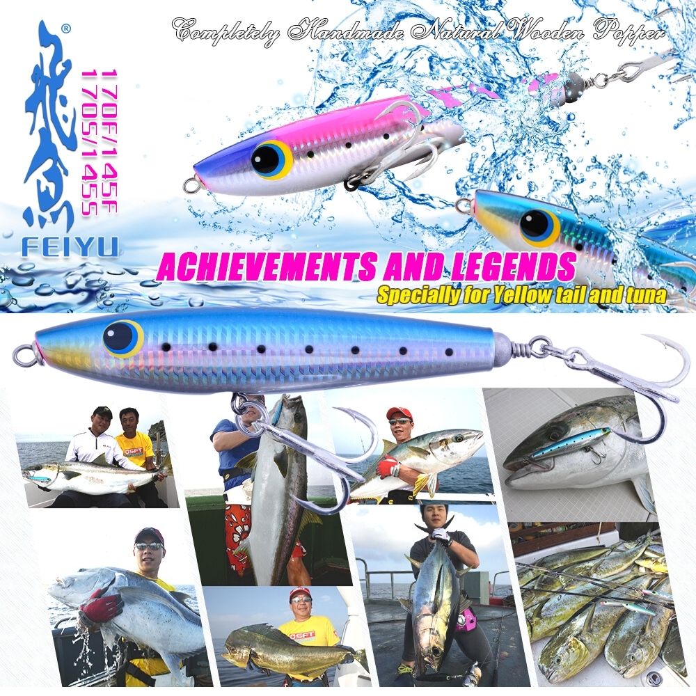 SFT Saltwater Handmade Offshore Casting Floating Pencil Lure FEIYU 145F - Image 11