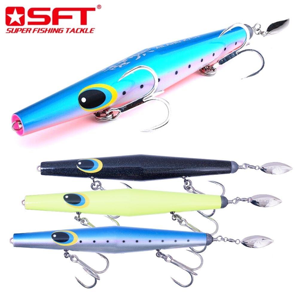 SFT Handmade Wooden Floating Pencil Popper Lure XILANG 275F