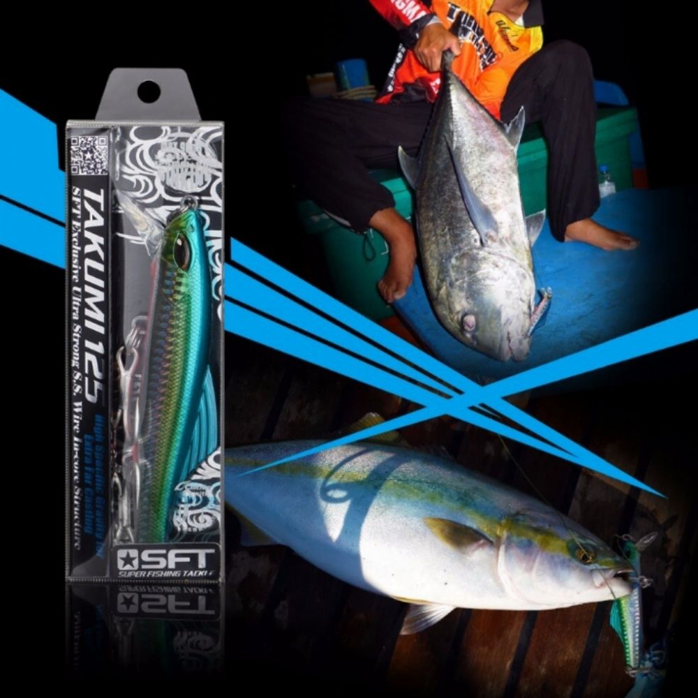 SFT Saltwater Casting & Trolling Minnow Lure TAKUMI 125mm/80g - Image 5