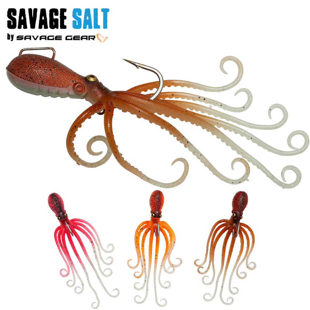 Savage Gear Rubber Jigging Lure 3D Octopus 120G