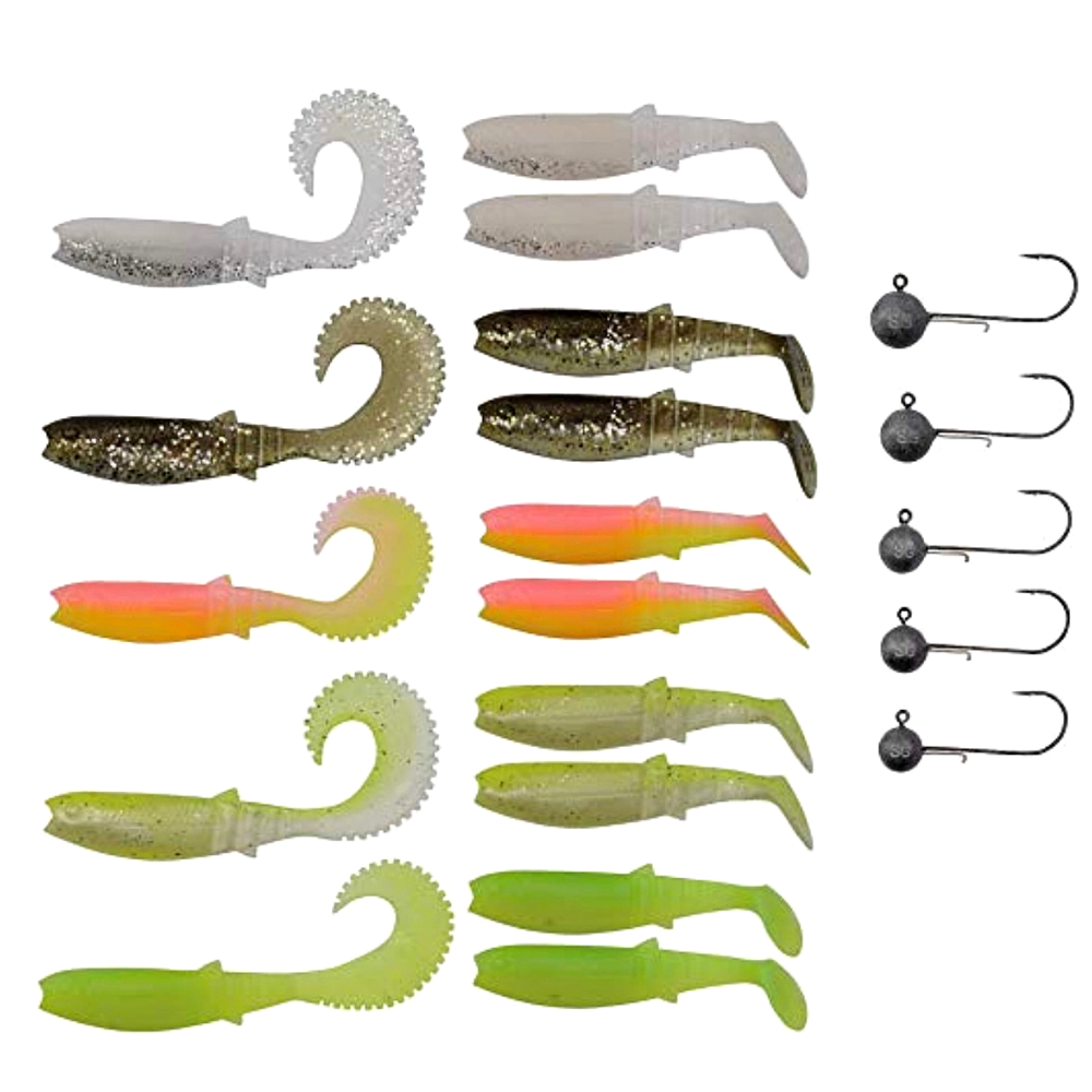 SAVAGE GEAR 20mPCS SOFT BAIT LURE SET CANNIBAL BOX KIT L - Image 2