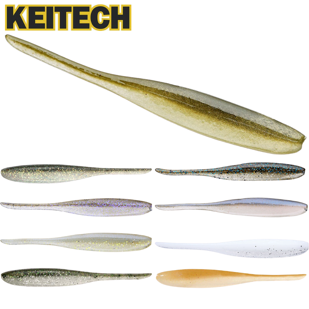 KEITECH Bass Fishing Scented Soft Bait Lure SHAD IMPACT 3”