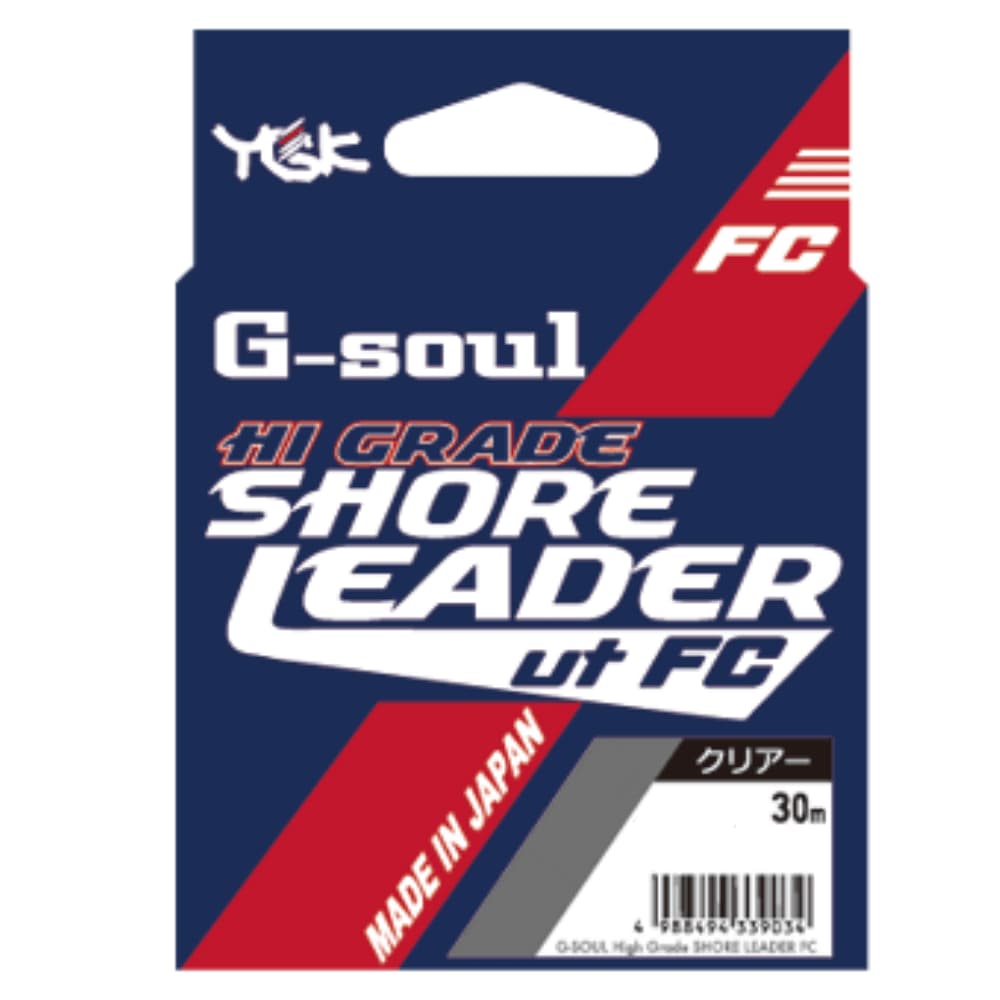 YGK Fishing 100% Fluorocarbon Leader Line G-SOUL SHORE LEADER 30m