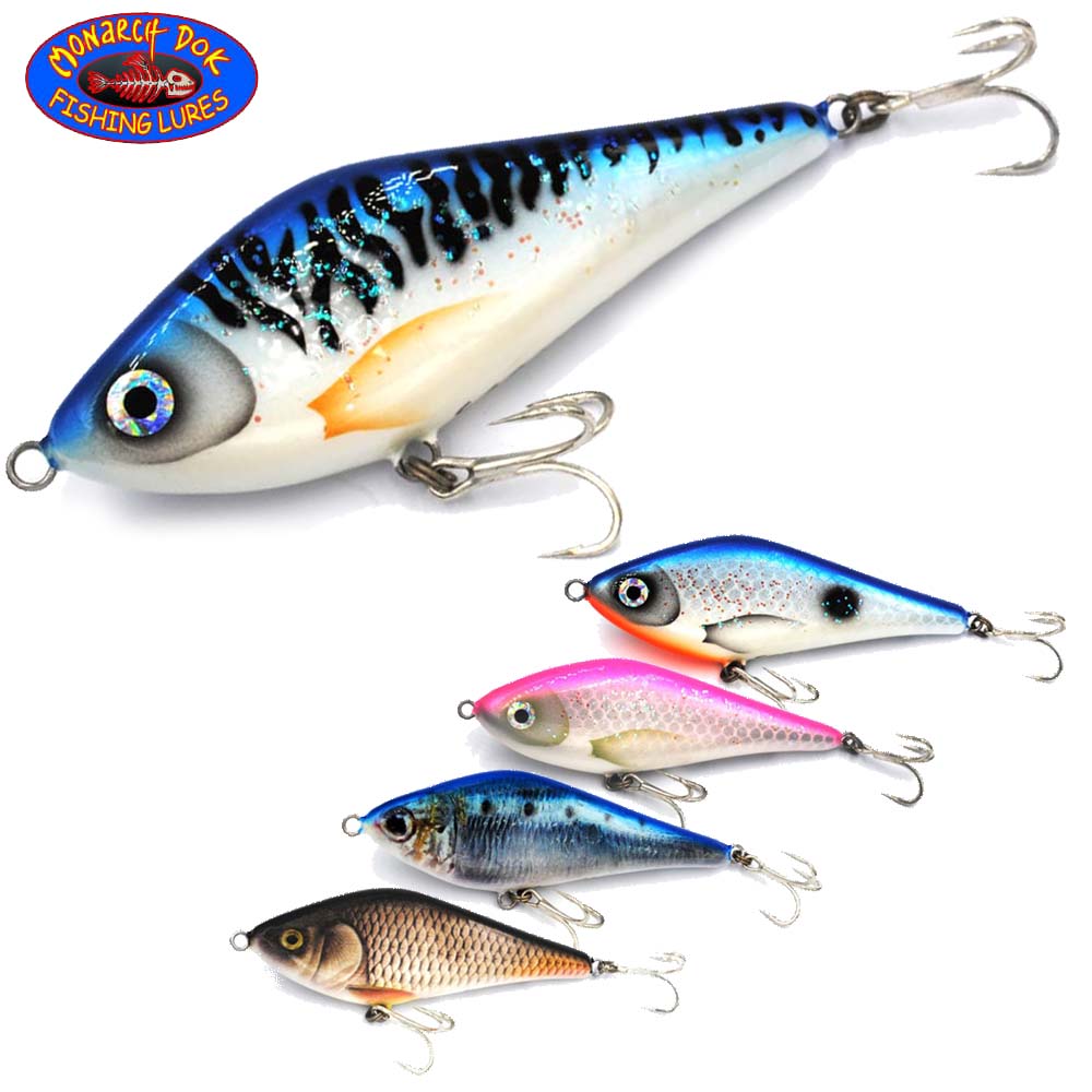 MONARCH-DOK Handmade Wooden Tuna & GT Spinning Stick Bait Lure SEA MAMMA