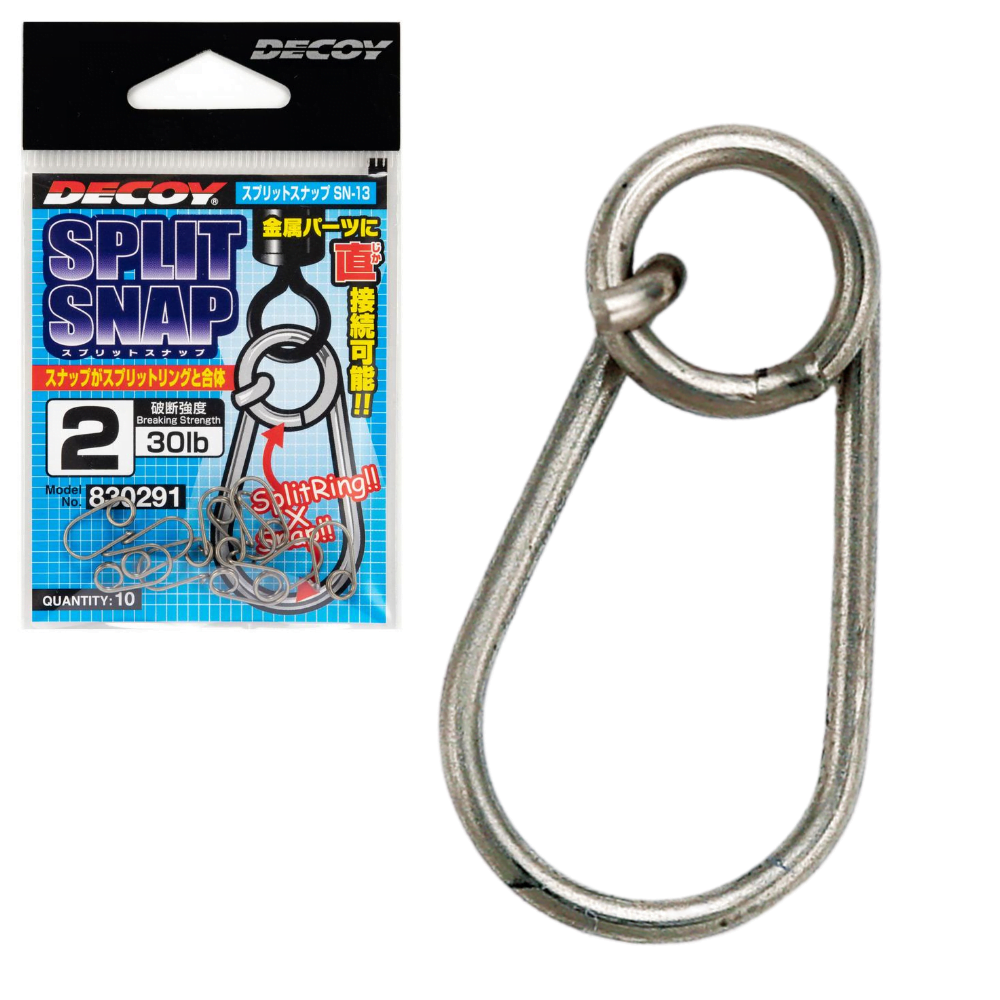 DECOY Fishing Lures Connection SPLIT RING SNAP SN-13