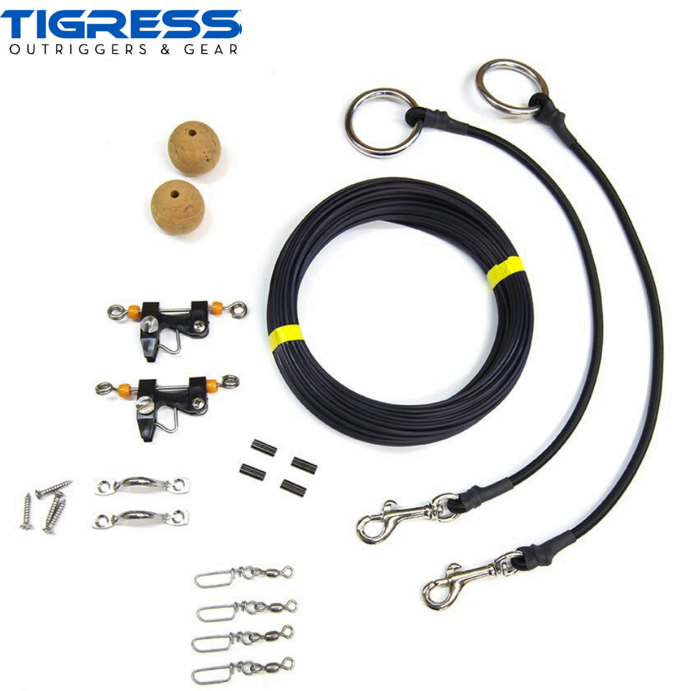 TIGRESS Outrigger Top Quality RIGGING KIT ELITE BLACK MONO