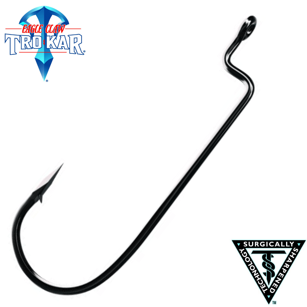 TROKAR Freshwater Heawy Duty Non Offset Worm Hook TK100