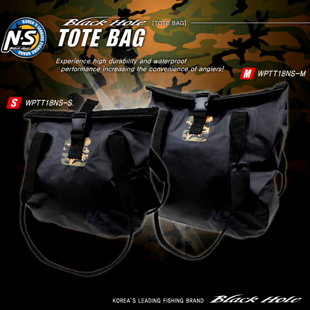 NS BLACK HOLE Fishing Tackle Waterproof Carrying TOTE Bag
