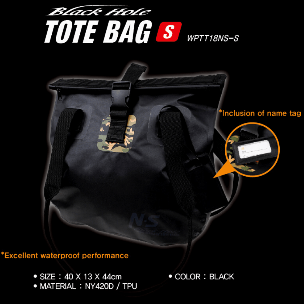 NS BLACK HOLE Fishing Tackle Waterproof Carrying TOTE Bag - Image 3