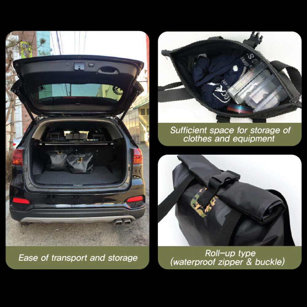 NS BLACK HOLE Fishing Tackle Waterproof Carrying TOTE Bag - Image 4