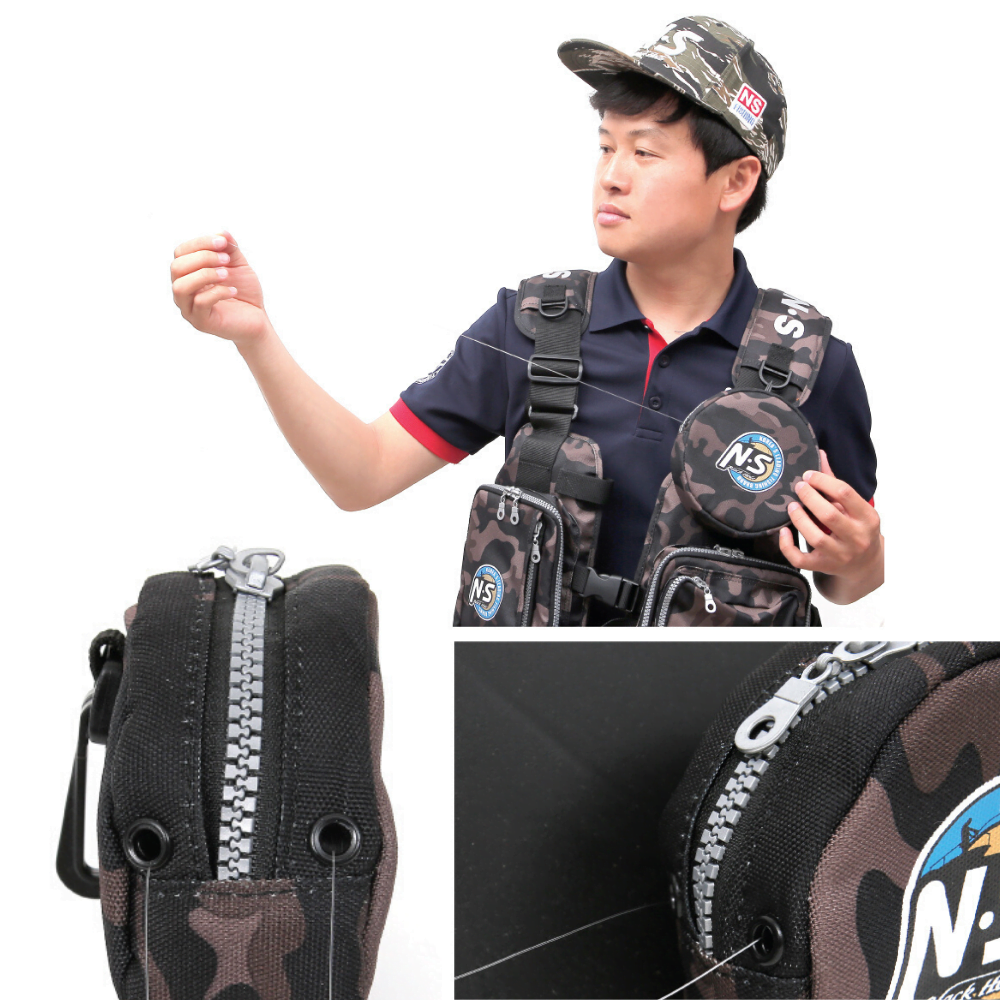 NS BLACK HOLE Shock Leader Camo Pouch - Image 5