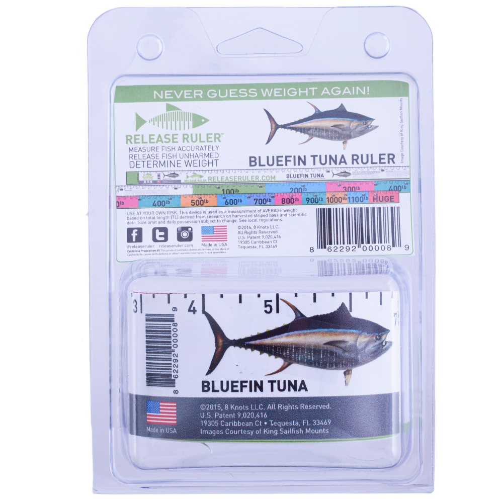 RELEASE RULER Measuring Tape Tool Bluefin Tuna Ruler Inch/Lb - Image 4
