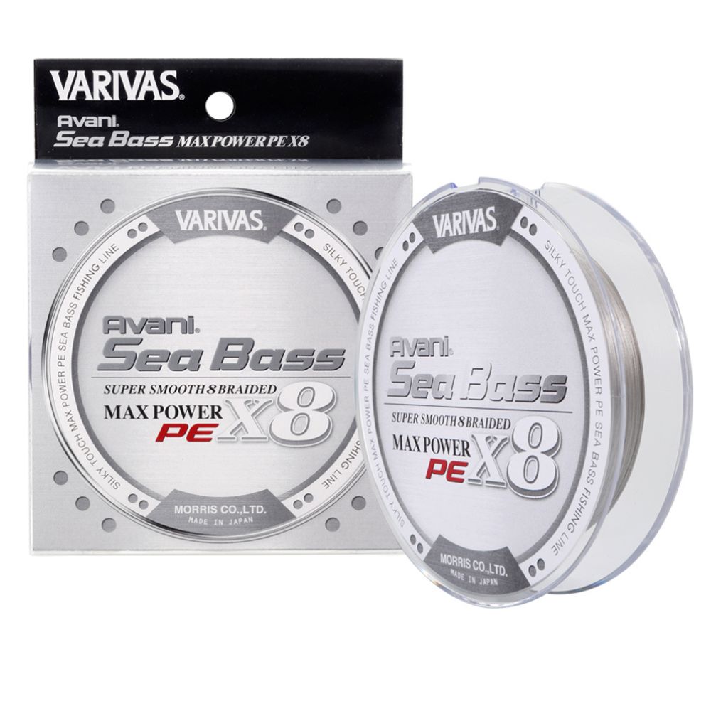 VARIVAS Super Smooth/Silky Touch Braid Line AVANI Seabass MAX POWER X8 Stealth Gray 200m