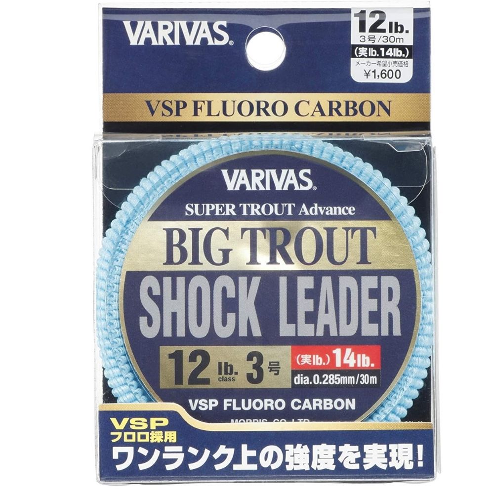 VARIVAS Super Trout Advance VSP Fluoro Carbon Shock Leader Line BIG TROUT 30m - Image 5