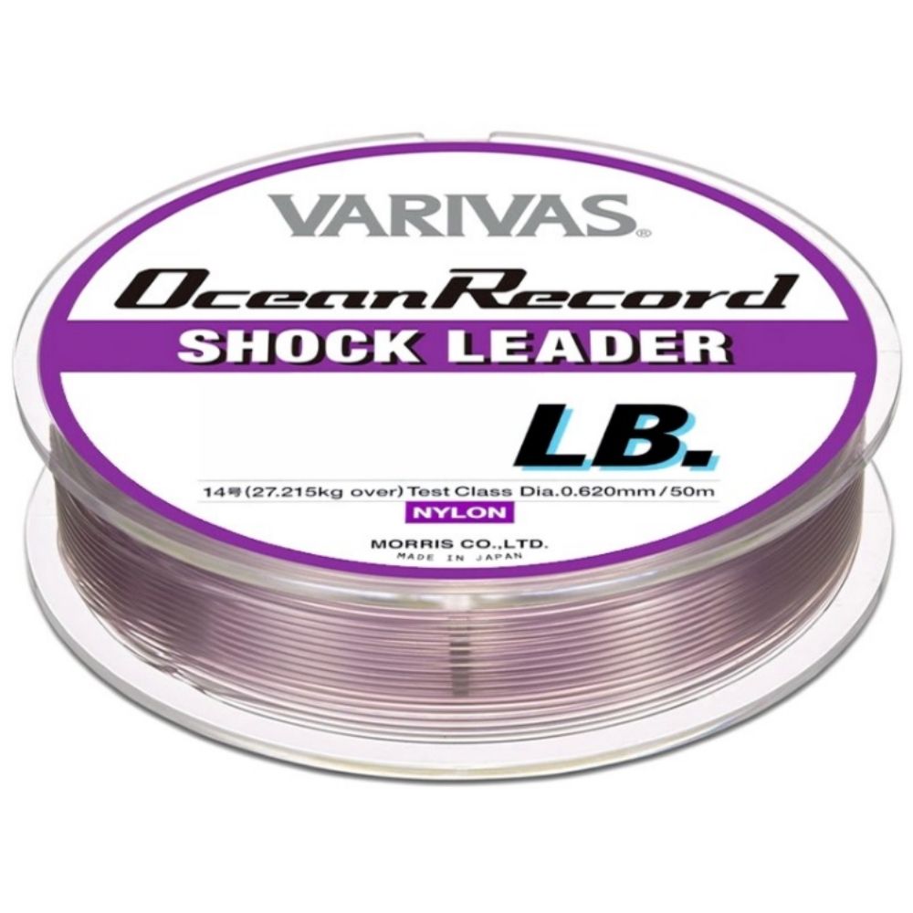 VARIVAS Fluoro Coated Premium Nylon Shock Leader OCEAN RECORD 50m