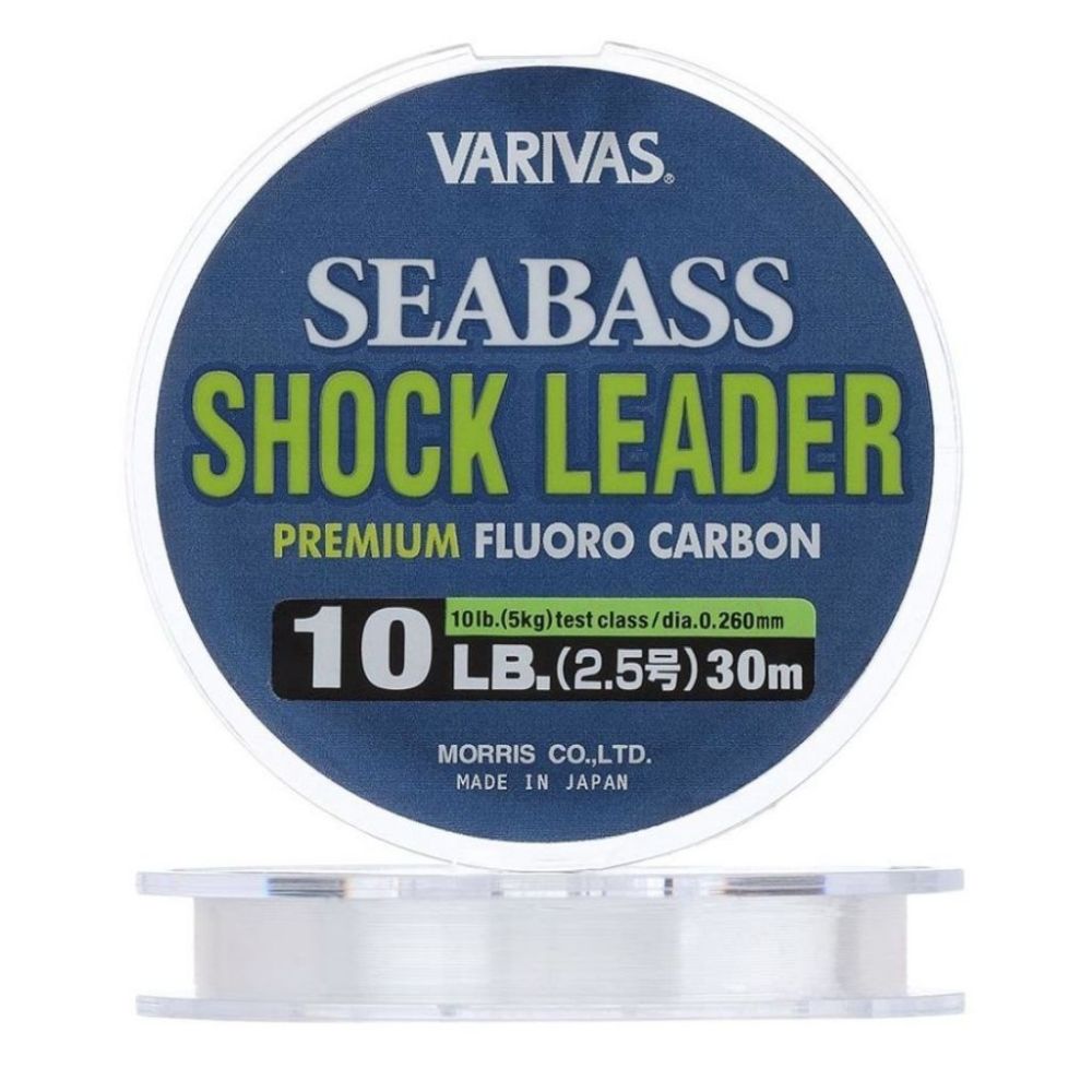 VARIVAS Premium Fluoro Carbon SEABASS Shock Leader 30m