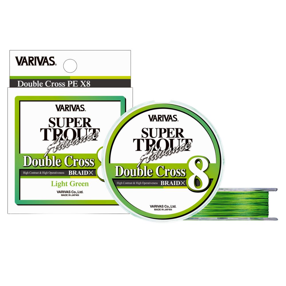 VARIVAS Finesse X8 Braid Line Super Trout Advance DOUBLE CROSS 100m Light Green