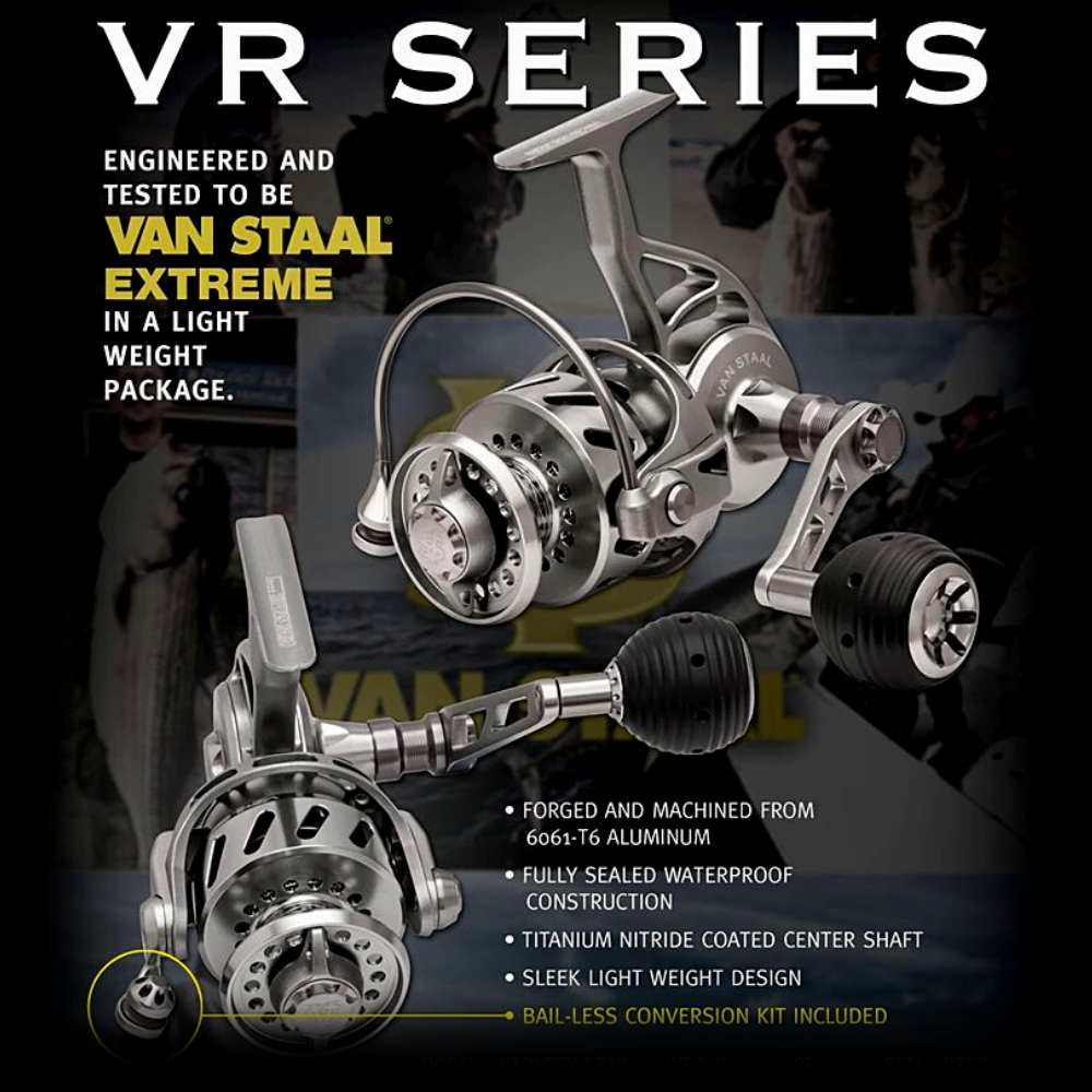 VAN STAAL Ultimate Aluminium Body Spinning Reel VR50 Silver - Image 2