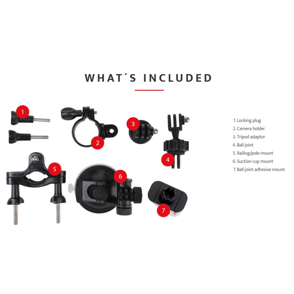 WATER WOLF Underwater Action Camera Accessories Pack - Image 2