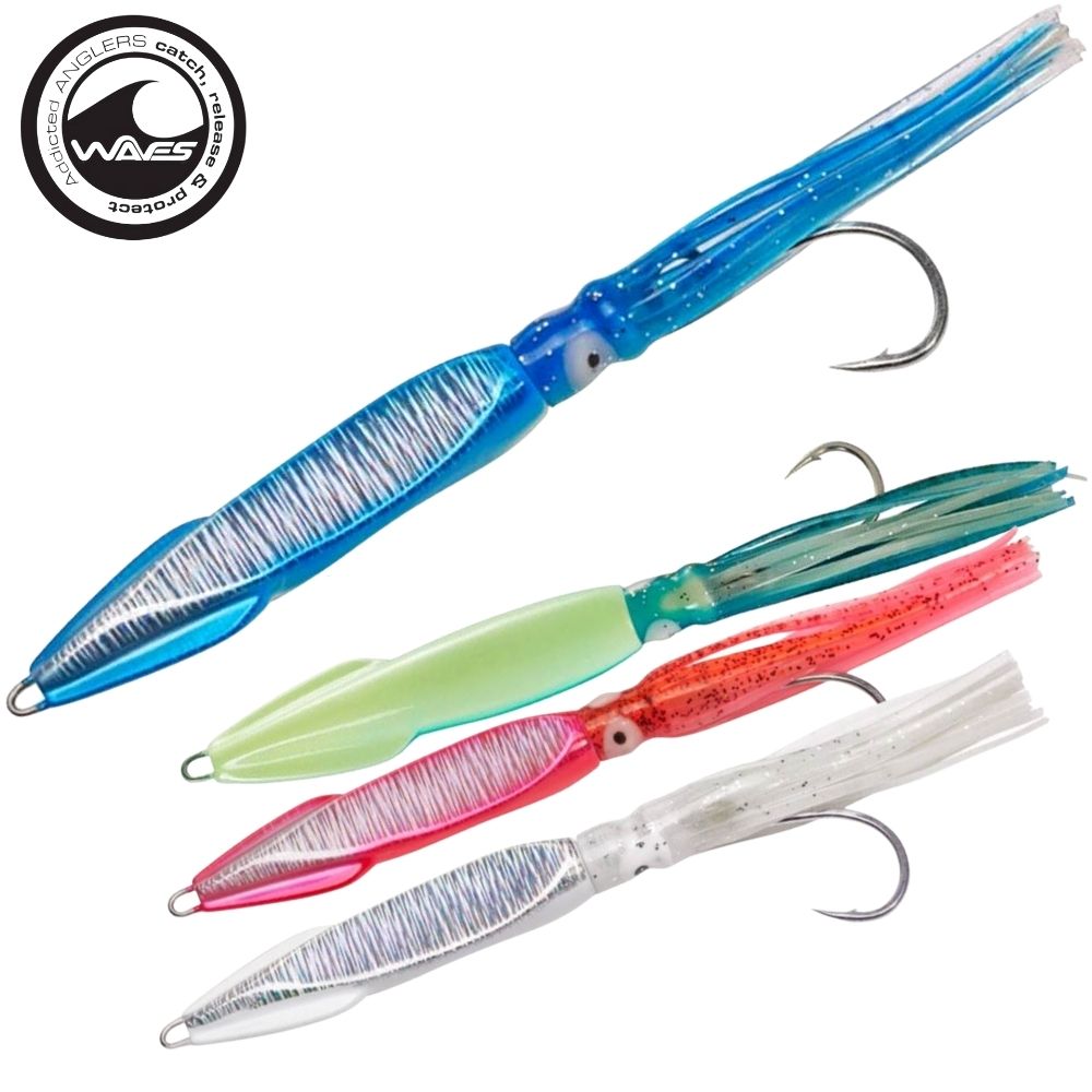WAVES Saltwater Light And Shore Jigging Lure DYNASQUID 65g