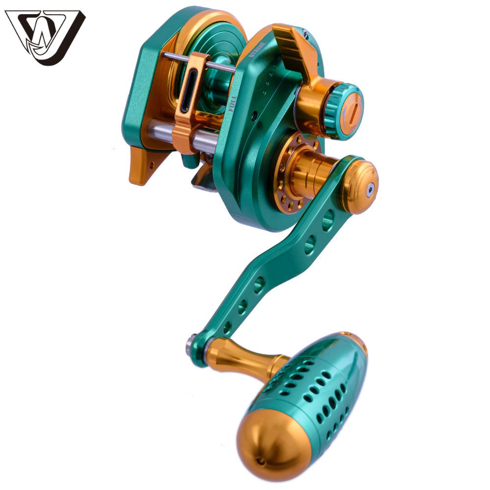 WIKI JIGGING Baitcasting Lefthanded Reel Violent Style VS-1500XH Limited GN/GD