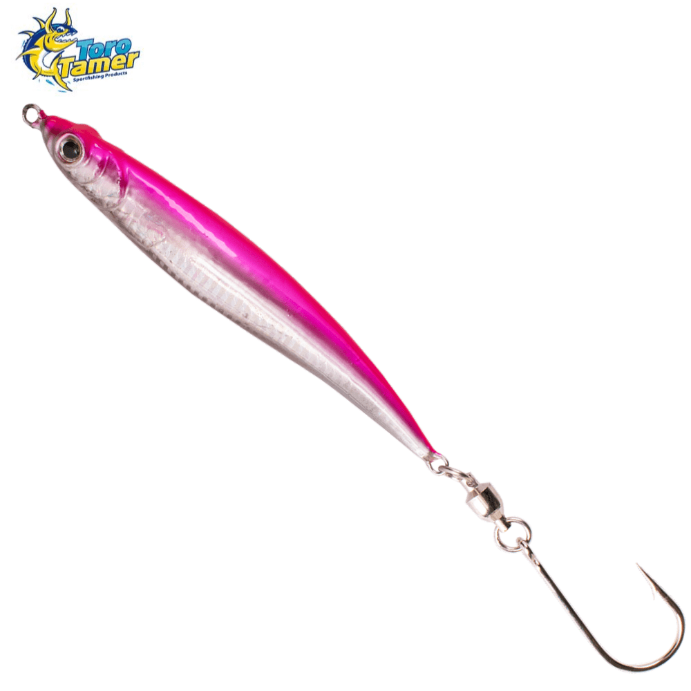 TORO TAMER Saltwater Offshore Casting/Jigging Metal Jig Lure WOUNDED  SWIMMER 150g Pink