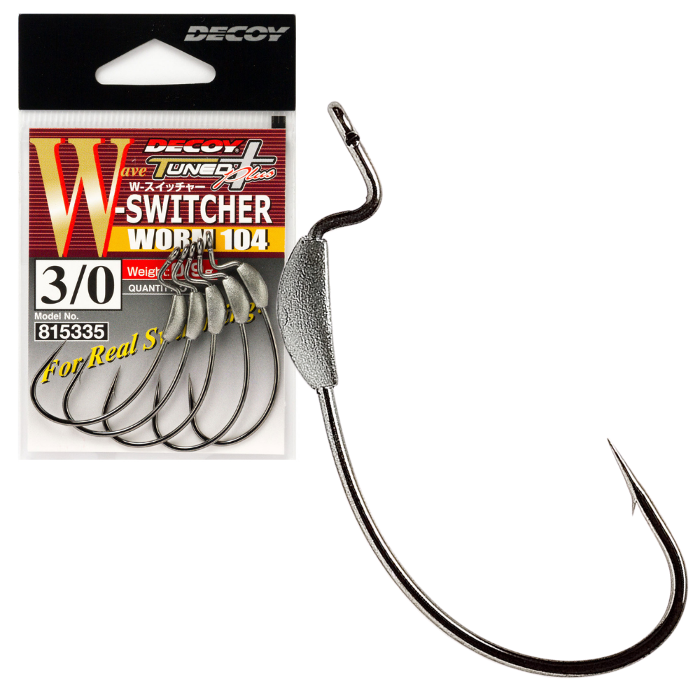 DECOY Fishing Weighted Worm Hook SWITCHER WORM 104