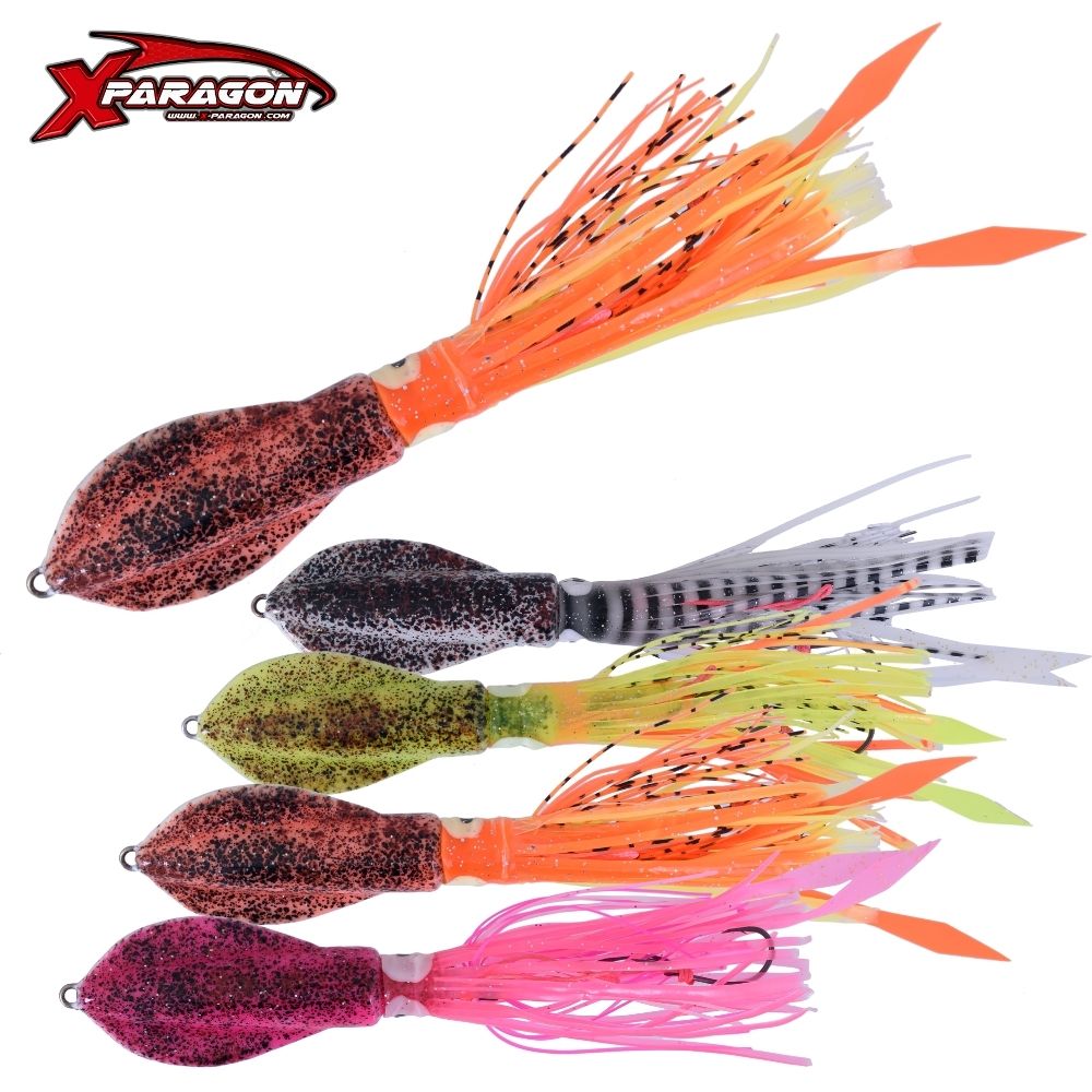 X-PARAGON Saltwater Rubber Jigging Lure TERA SQUID JIG 80g