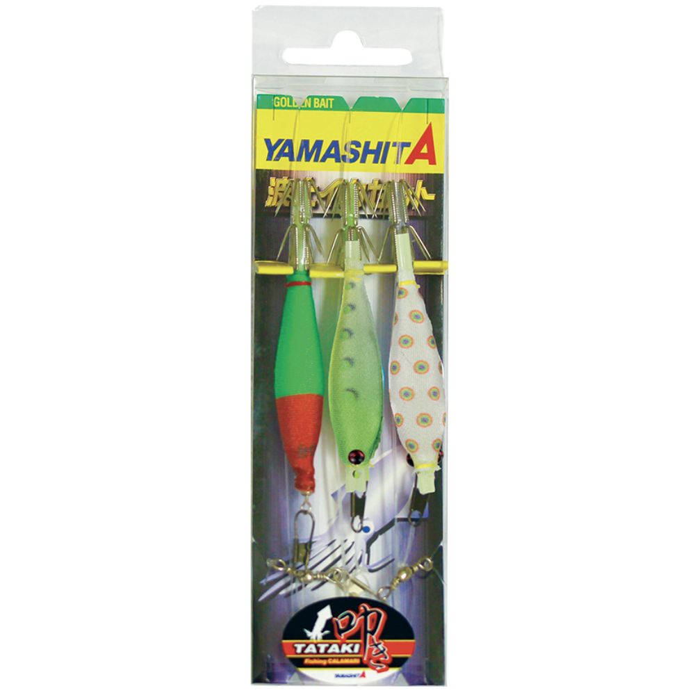 YAMASHITA Squid Fishing Pre-Tied Oppai Lures Rig TATAKI Set C
