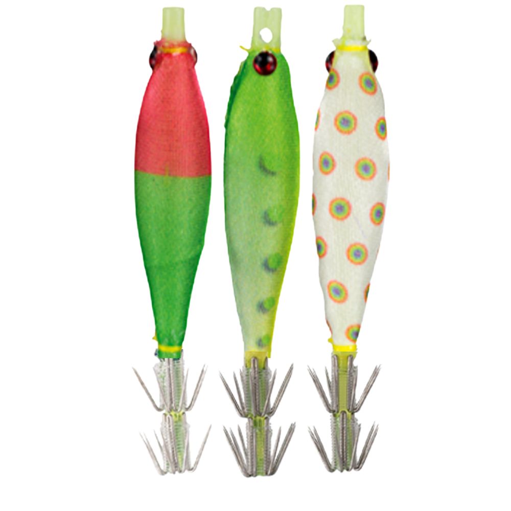 YAMASHITA Squid Fishing Pre-Tied Oppai Lures Rig TATAKI Set C - Image 3