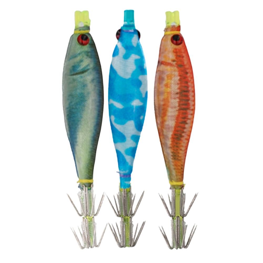 YAMASHITA Squid Fishing Pre-Tied Oppai Lures Rig TATAKI Set E - Image 3