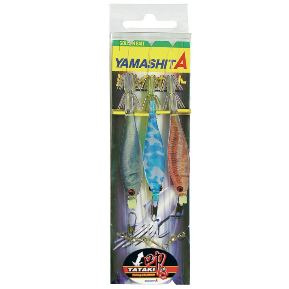 YAMASHITA Squid Fishing Pre-Tied Oppai Lures Rig TATAKI Set E